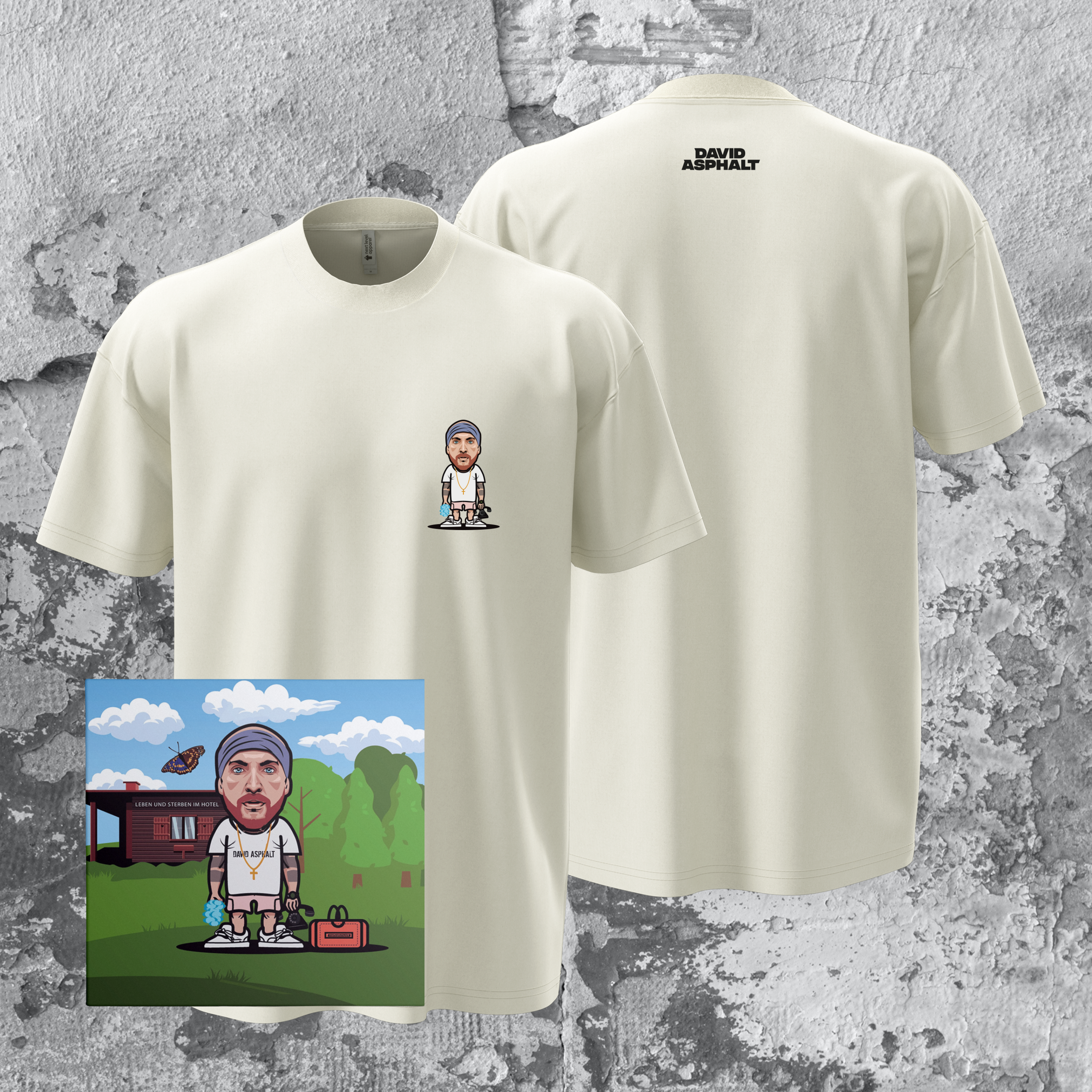 LEBEN UND STERBEN IM HOTEL - LIMITIERTES T-SHIRT & CD (PRE-ORDER)