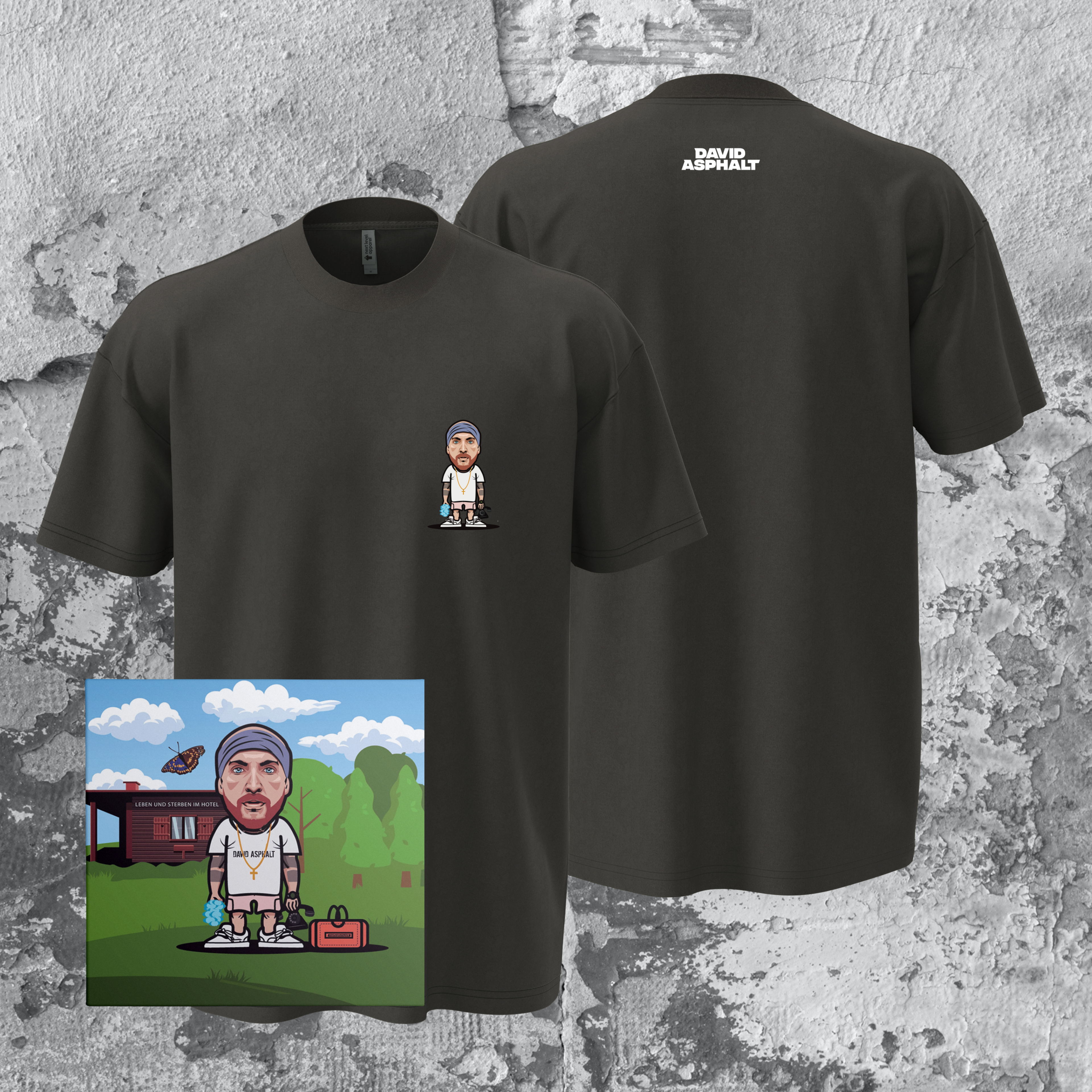 LEBEN UND STERBEN IM HOTEL - LIMITIERTES T-SHIRT & CD (PRE-ORDER)