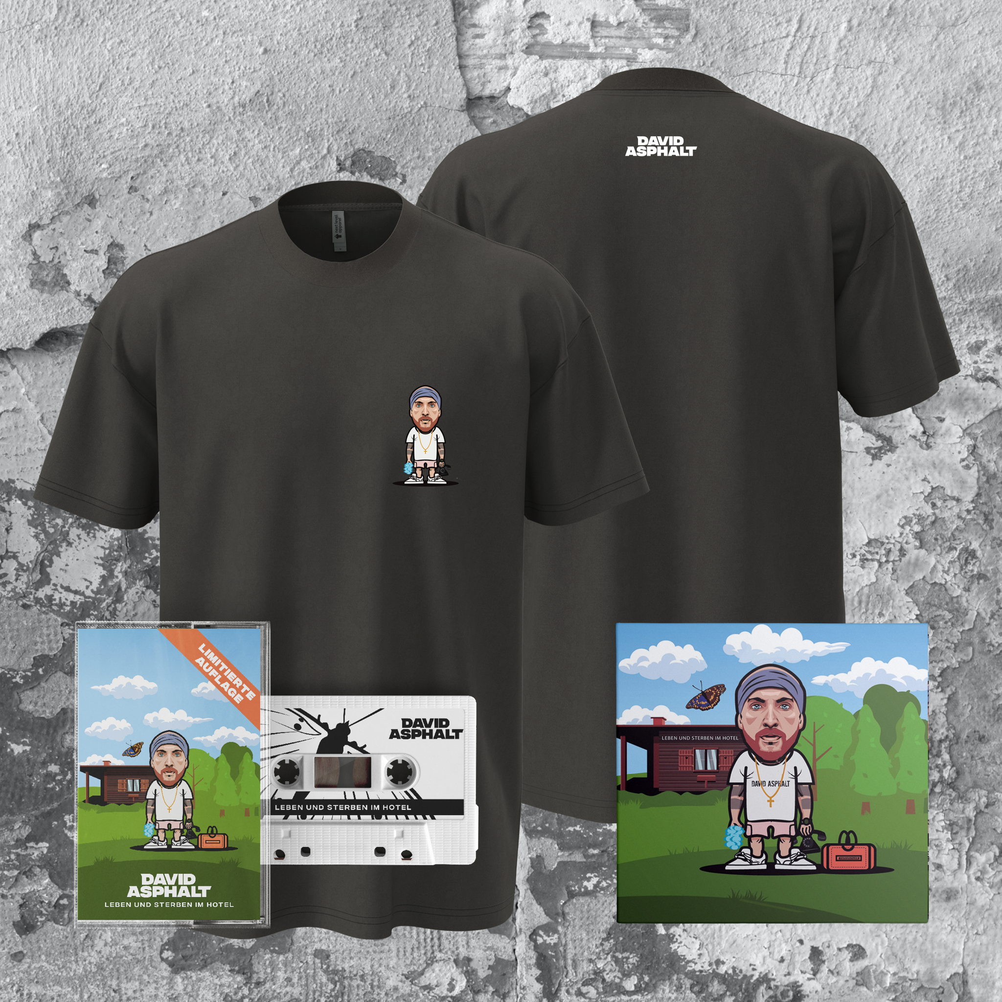 LEBEN UND STERBEN IM HOTEL - LIMITIERTES TAPE & T-SHIRT & CD (PRE-ORDER)