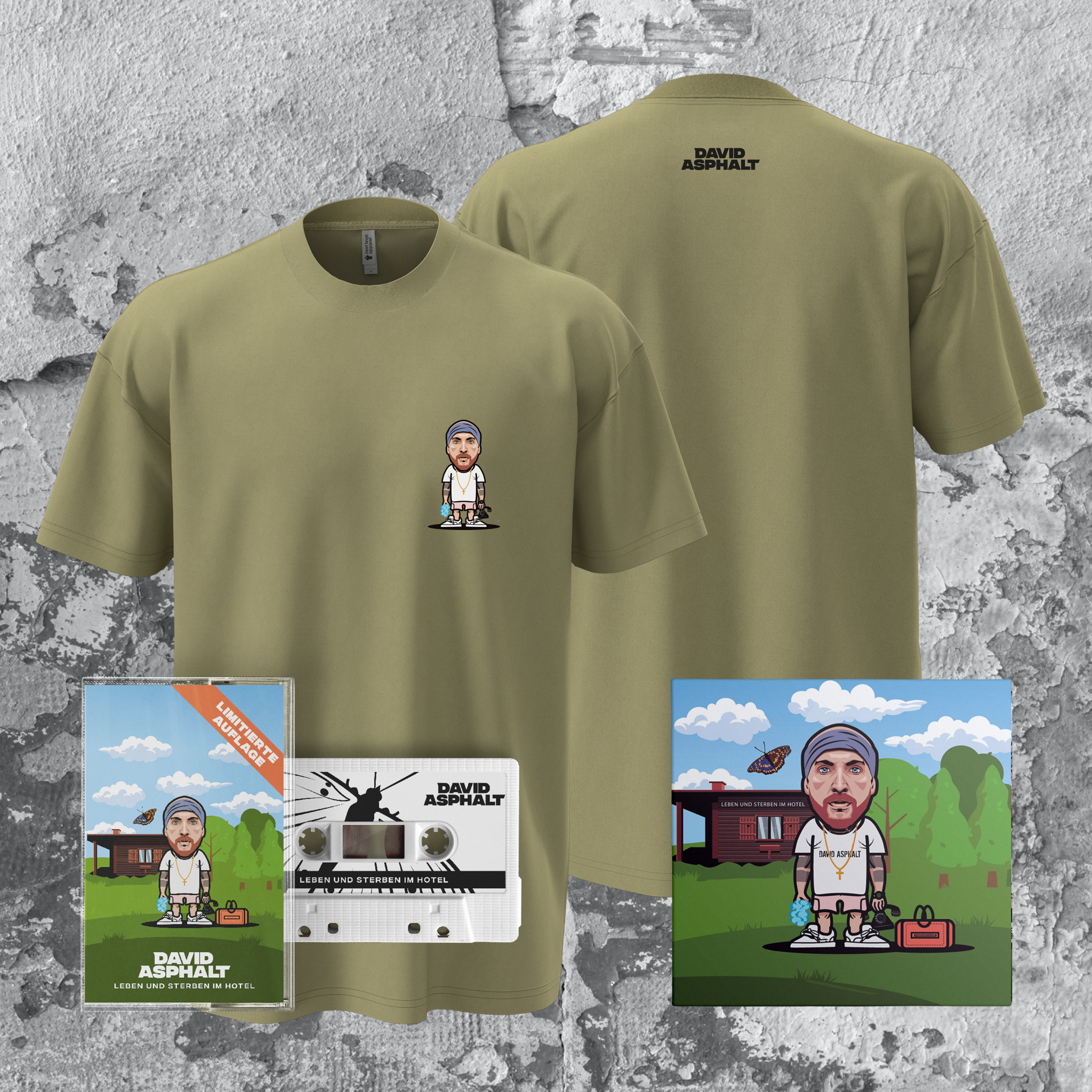 LEBEN UND STERBEN IM HOTEL - LIMITIERTES TAPE & T-SHIRT & CD (PRE-ORDER)