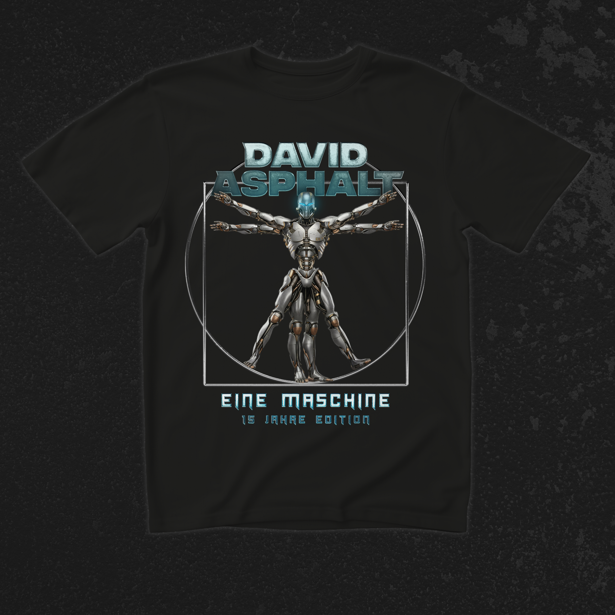 DAVID ASPHALT - EINE MASCHINE 15 JAHRE - HEAVY WEIGHT T-SHIRT