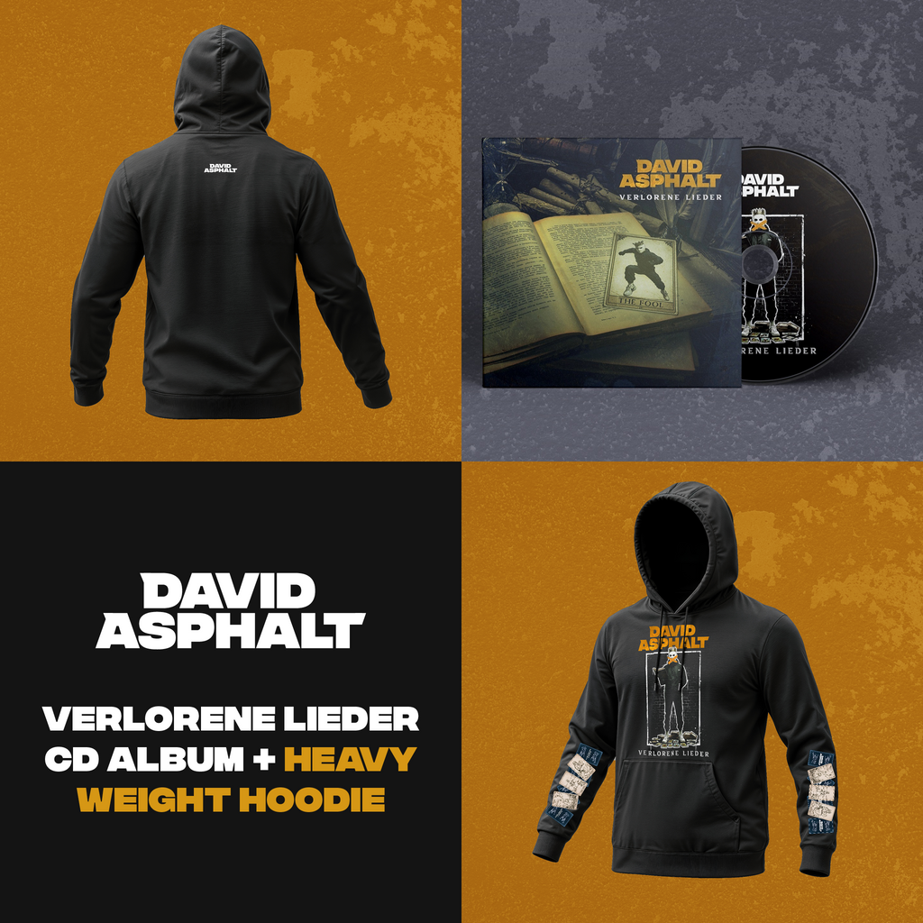 DAVID ASPHALT - VERLORENE LIEDER - HOODIE & CD BUNDLE