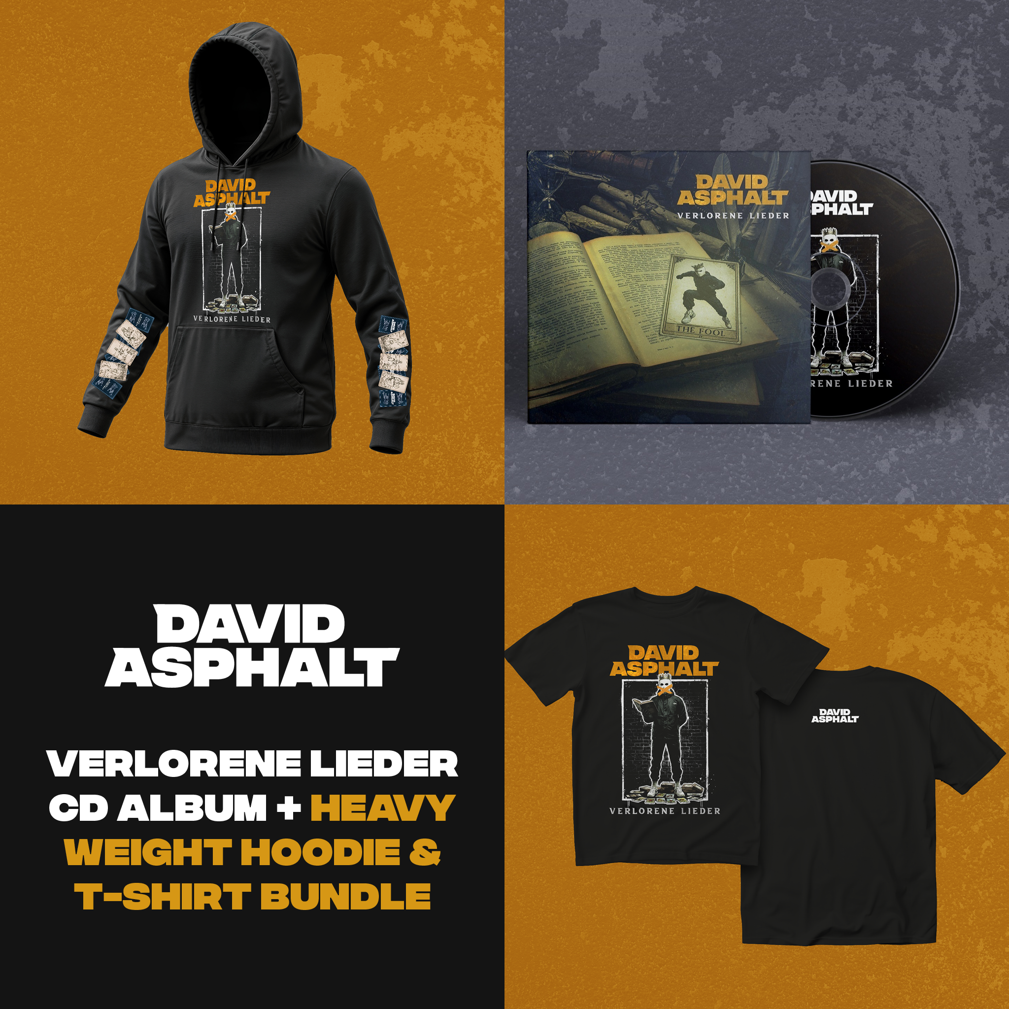 VERLORENE LIEDER PREMIUM BUNDLE (CD / T-SHIRT / HOODIE)